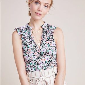 Anthro Floral Blouse